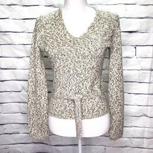 J. Crew Light Gray 100% Merino Wool V-Neck Sweater